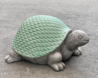 Cute Baby Turtle Figurine Garden Decoration Sea Turtle Statue Tortoise Home Ornament Ocean Decor Reptile Statuary Resin Turtle Yard Art Gift