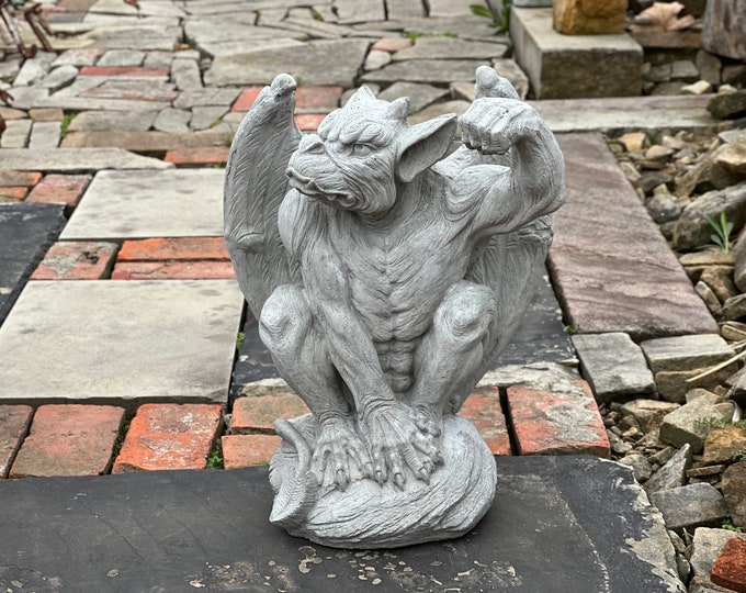 Gargoyle Statue Garden Concrete Gothic Sculpture Stone Medieval Outdoor ...