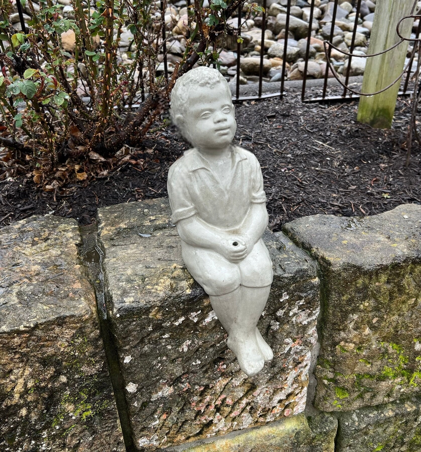 Boy Garden Statue 