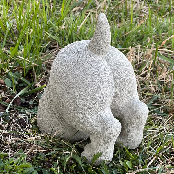 Concrete Digging Dog Statue Stone Funny Dog Figurine Garden Cement Statue Pet Lover Gift Outdoor Lawn Ornament Handmade Backyard Decoration