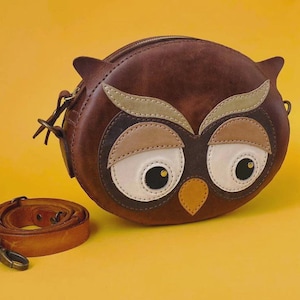 Eulen Leder Crossbody Bag Schnittmuster (PDF Download)