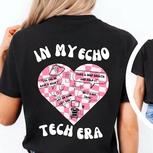 Echo Tech Shirt, Cardiac Sonographer TShirt, Valentine's Shirt Medical Sonography Gift