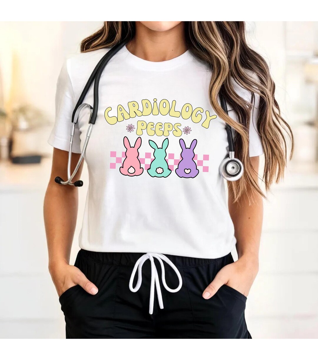 Cardiology Peeps Easter T-shirt, Nurse Healthcare Tee - Etsy