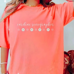 Customized Shirt, Cardiac Sonographer Shirt, Echo Tech Gift, Ultrasound Tech Shirt, Medical Sonography Apparel, Personalized Gift