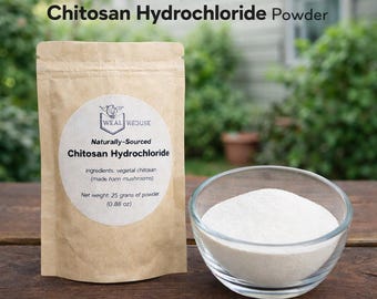 Vegan Chitosan HCl | Naturally-Sourced, Biodegradable, Cationic Biopolymer DIY Ingredient for Haircare and Skincare Products