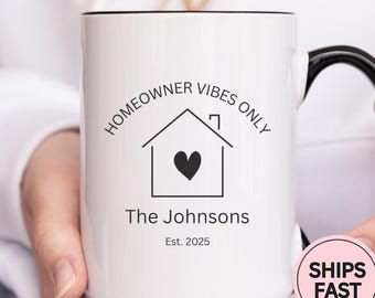New Homeowner Mug, New Home Gift, New Homeowner Coffee Cup, Personalized New Home Mug, New Homeowner, New Home Gift From Real Estate, C1098