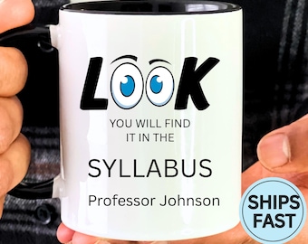 Personalized Funny Professor Mug, Professor Gift, Thank You Gifts For Professor, Student Gifts For Professors, College Professor Gift C1041