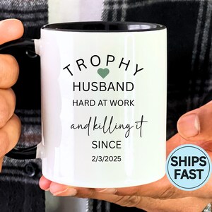 Trophy Husband Mug Gift From Wife, Gift For Husband, Husband Mug Funny, Husband Cup, Husband Mug From Wife, Trophy Husband Gift C1014