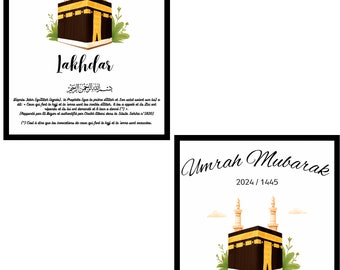 personalisierter Umrah Mubarak Rahmen