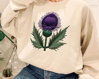 Wild Flowers Sweatshirt, Vintage Botanical Sweatshirt, Floral Sweatshirt, Pastel Floral Sweatshirt, Gift For Garden Lover, Flower Sweatshirt