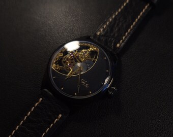 Reloj mecánico Urho Gold Eclipse