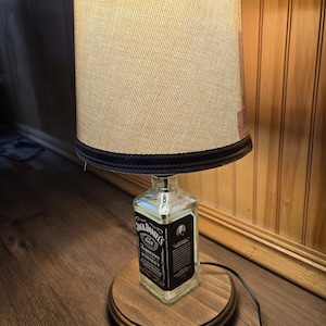 Jack Daniel's Recycled Bottle Lamp 375ml Whiskey Decor Rustic Light ...