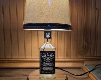 Jack Daniel's gerecyclede fleslamp 375 ml Whiskydecor Rustiek licht