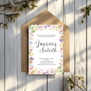 Cheers to Sixty Invitation Editable 60th Birthday Party Template Adult Birthday Celebration Invite Printable Canva Design for 60th Birthday