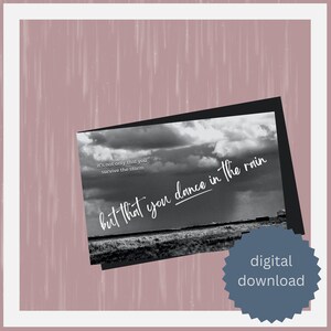 Tarjeta de felicitación digital Danza bajo la lluvia