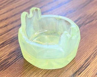 Boyd Vaseline Opalized Salt Cellar