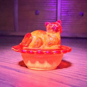 Cat in the Nest Glass - Etsy
