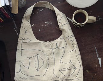 The Chicago Tote- Hand drawn