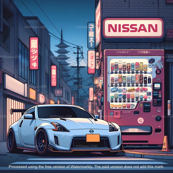 Nissan 370Z Fairlady Z - JDM Poster, Prints, Office, Bedroom Décor, College Dorm, Garage.