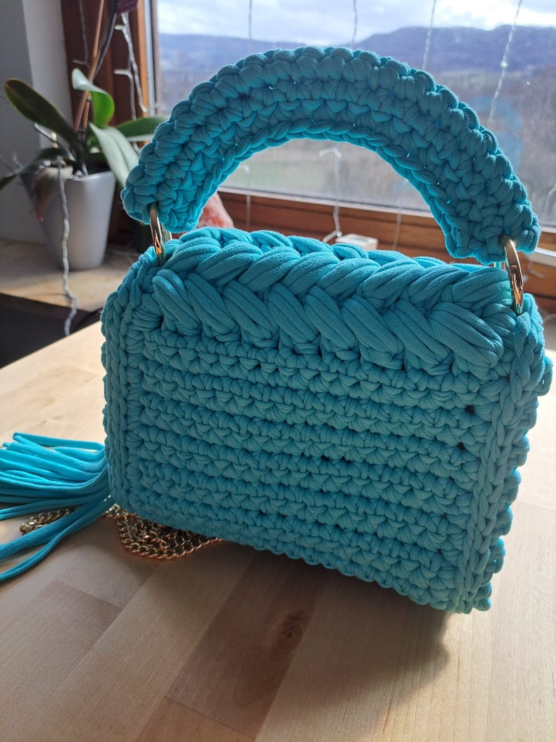 Häkeltasche, Handtasche für Damen, Handtasche Bild 3