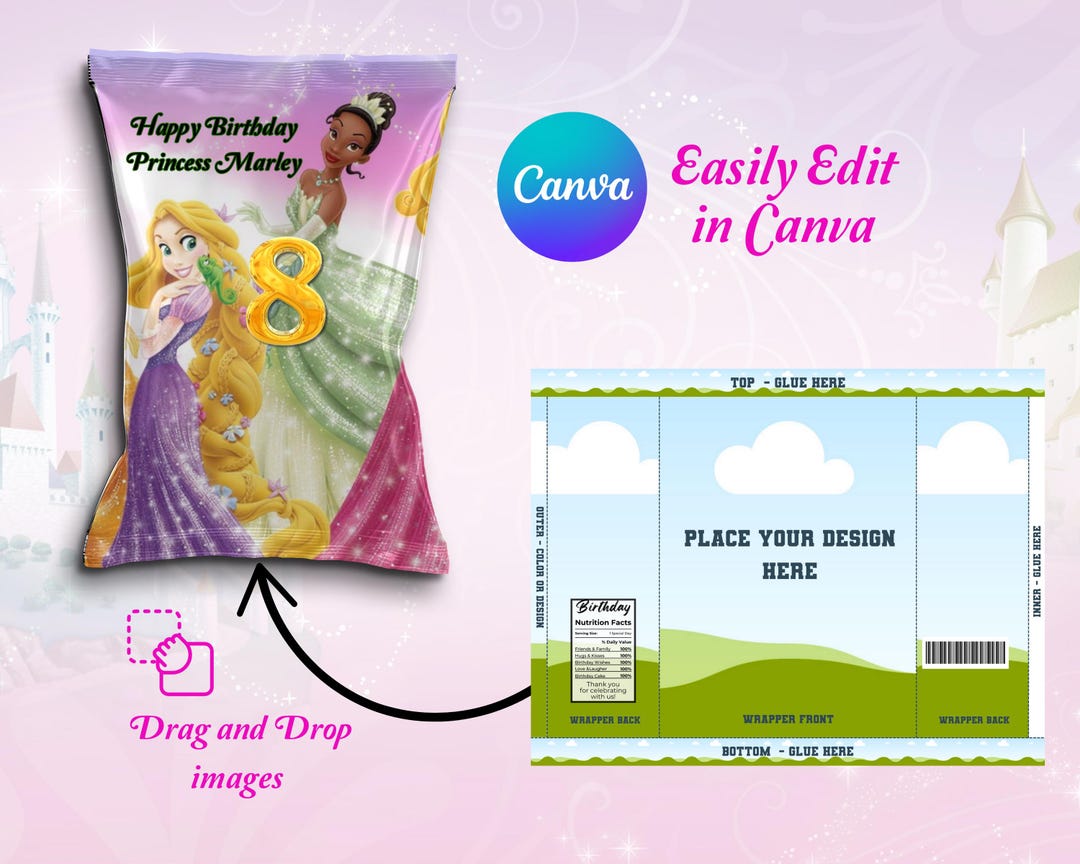 Chip Bag Template - Etsy