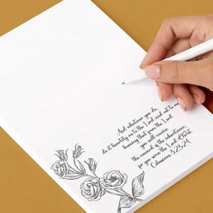 Bibel-Notizblätter zum Ausdrucken für Frauen | Christliches Briefpapier | Papier zum Schreiben von Bibeltexten | Bibelstudienmaterialien zum Ausdrucken | Seiten für das Gebetstagebuch