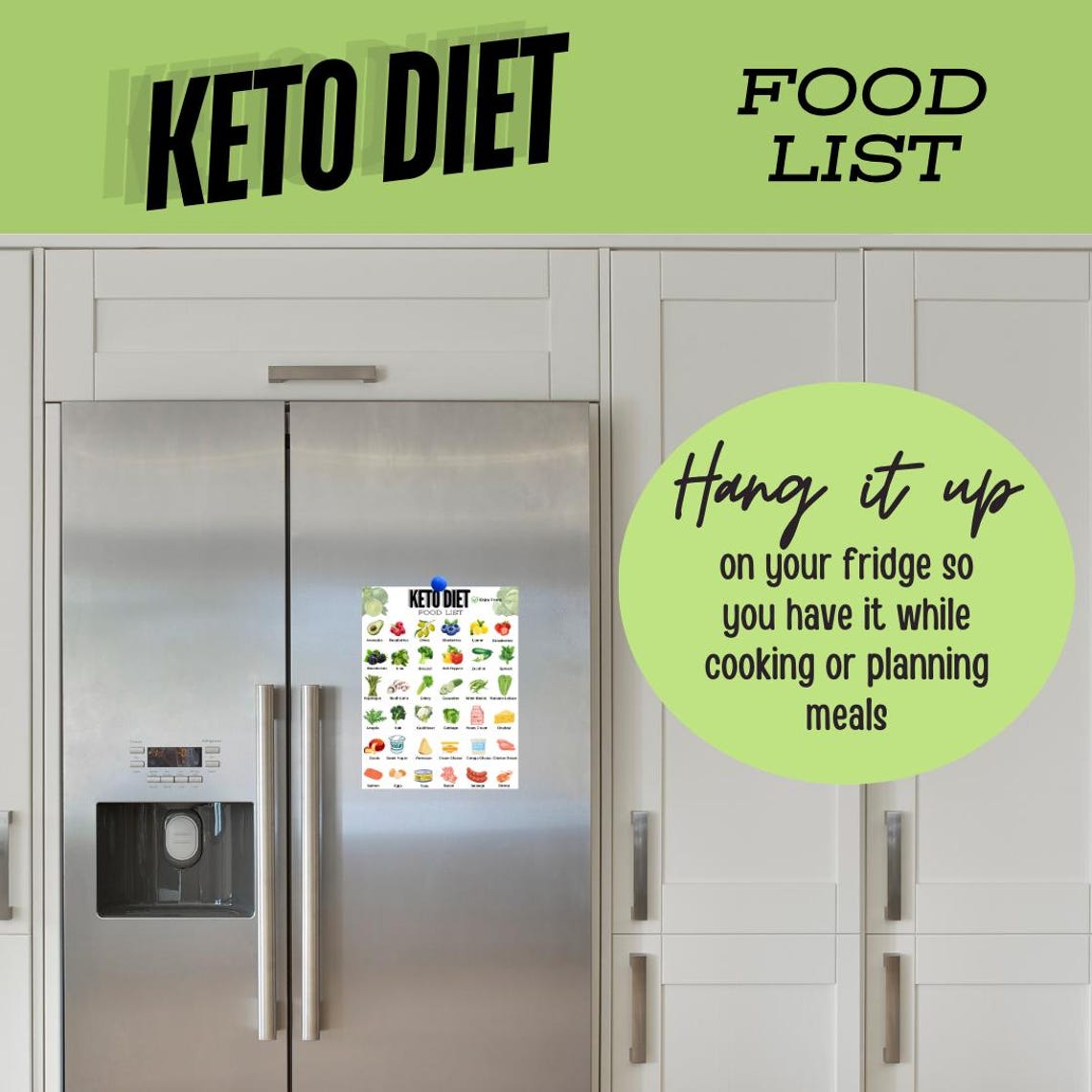 Keto Food List Printable PDF | Easy Low Carb Recipes Symptom Tracker ...