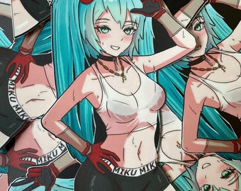 Hatsune Miku Mechanic Vinyl Decal Anime Sticker JDM Peeker