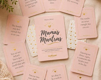Mother's Day Mantra Cards – Funny Affirmation Deck, Astrology Gift, Mom Life Humor