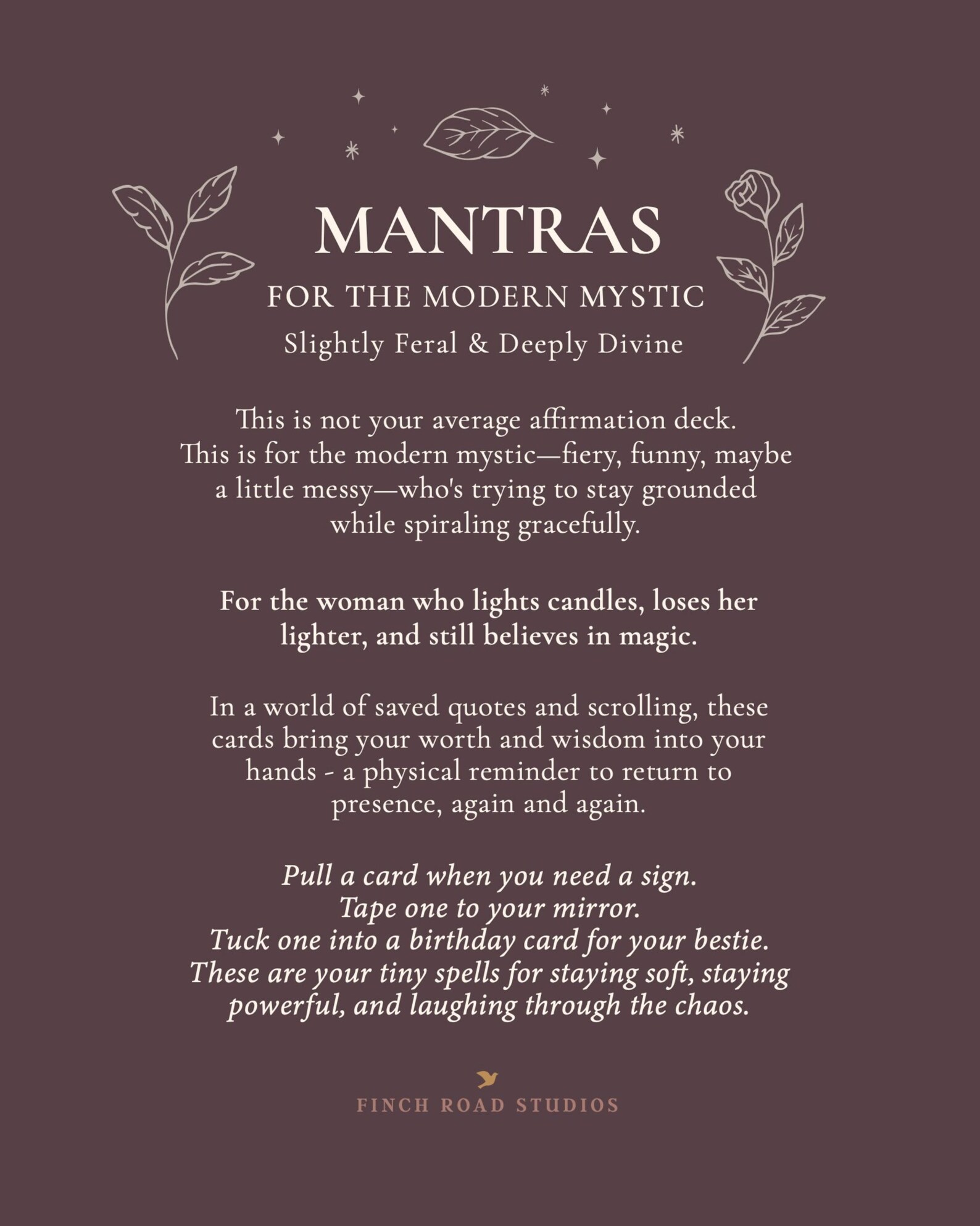 Modern Mystic Mantra Card Deck: Cheeky Spiritual Affirmations - Etsy