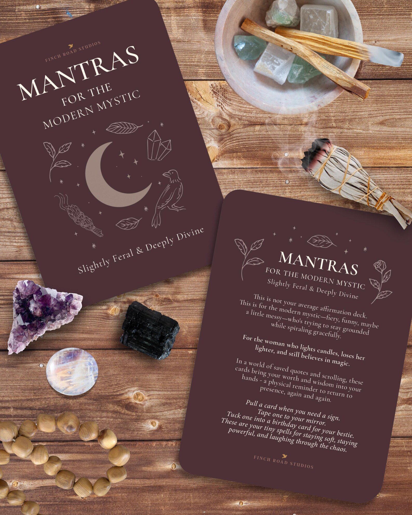 Modern Mystic Mantra Card Deck: Cheeky Spiritual Affirmations - Etsy
