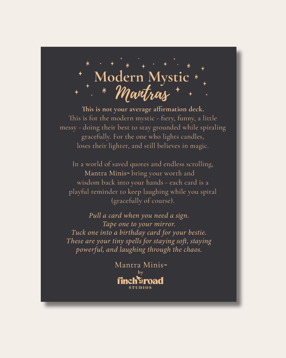 Modern Mystic Mantra Card Deck: Cheeky Spiritual Affirmations - Etsy