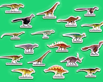 Imanes de dinosaurios realistas