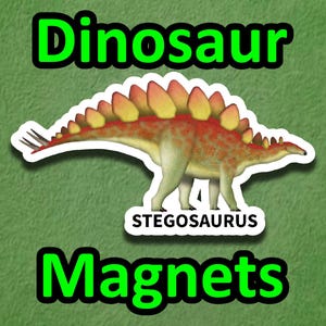 Stegosaurus dinosaur magnet