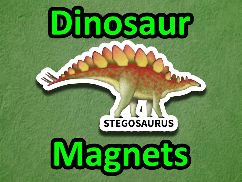 Stegosaurus dinosaur magnet