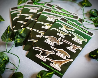 Dinosaur Stickers for Kids: Educational Paleoart Set