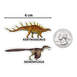 Dinosaur magnet size reference - 6 centimers in width