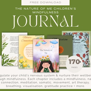 Childrens Mindfulness Journal, Regulación, Afirmaciones Positivas, Mega Paquete, Mindfulness para Niños, Bienestar Emocional, Libro de Trabajo