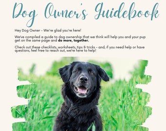 Mall för hundträningsguide | Redigerbar klientresurs