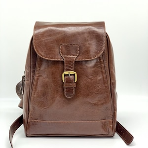 Sac à dos en cuir de vache, sac à dos de voyage en cuir vintage, sac à dos en cuir durable, sac à dos de travail en cuir élégant, sac à dos de tous les jours fait main