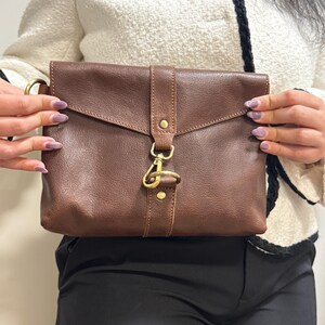 Brown crossbody bag