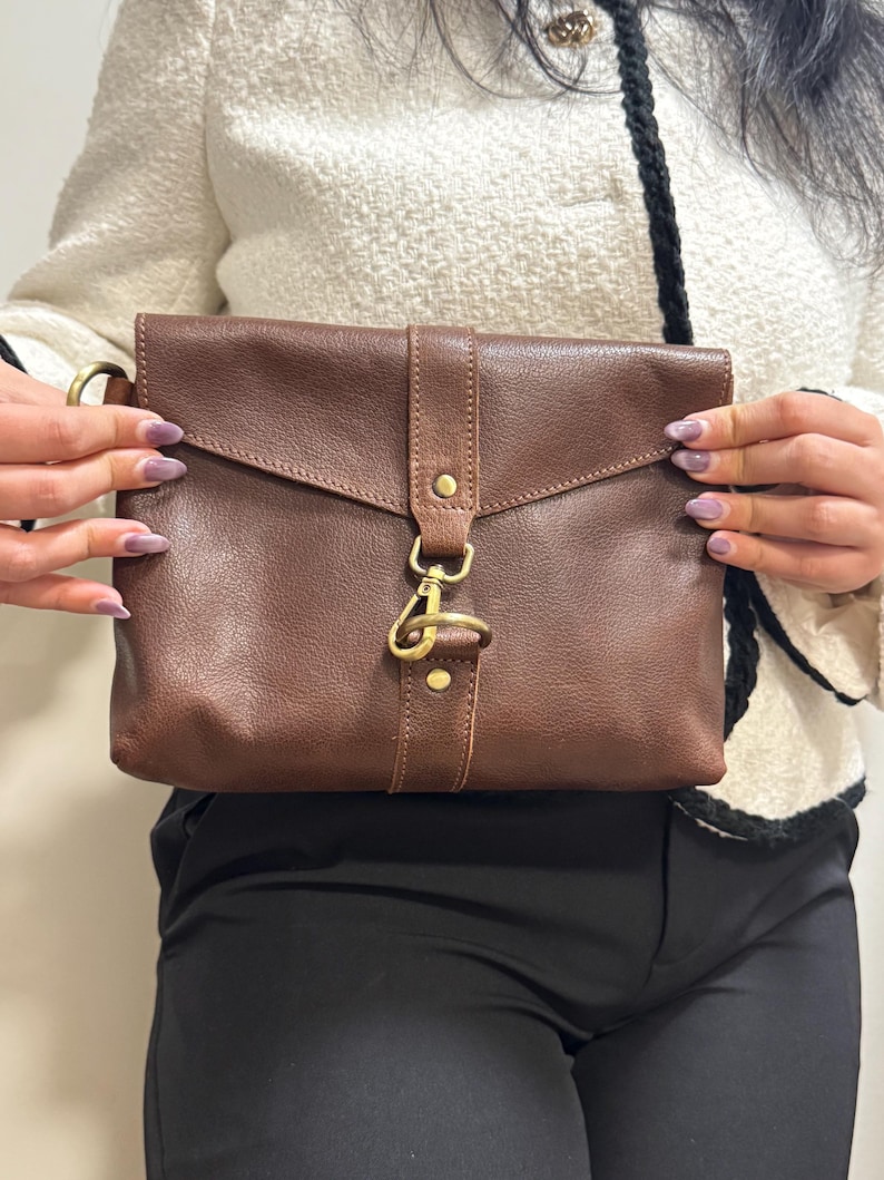 Brown crossbody bag