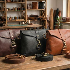 Bison Leather women sling bags