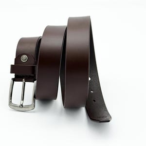 Leather Men’s Belt, Full Grain Leather Belt, Crazy Horse Brown Belt, Vintage Style Leather Belt with Removable Buckle, Classic Leather Belt