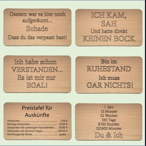 Signs with funny sayings - wooden sign with text - gift with engraving