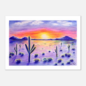 Tramonto nel deserto dell'Arizona -