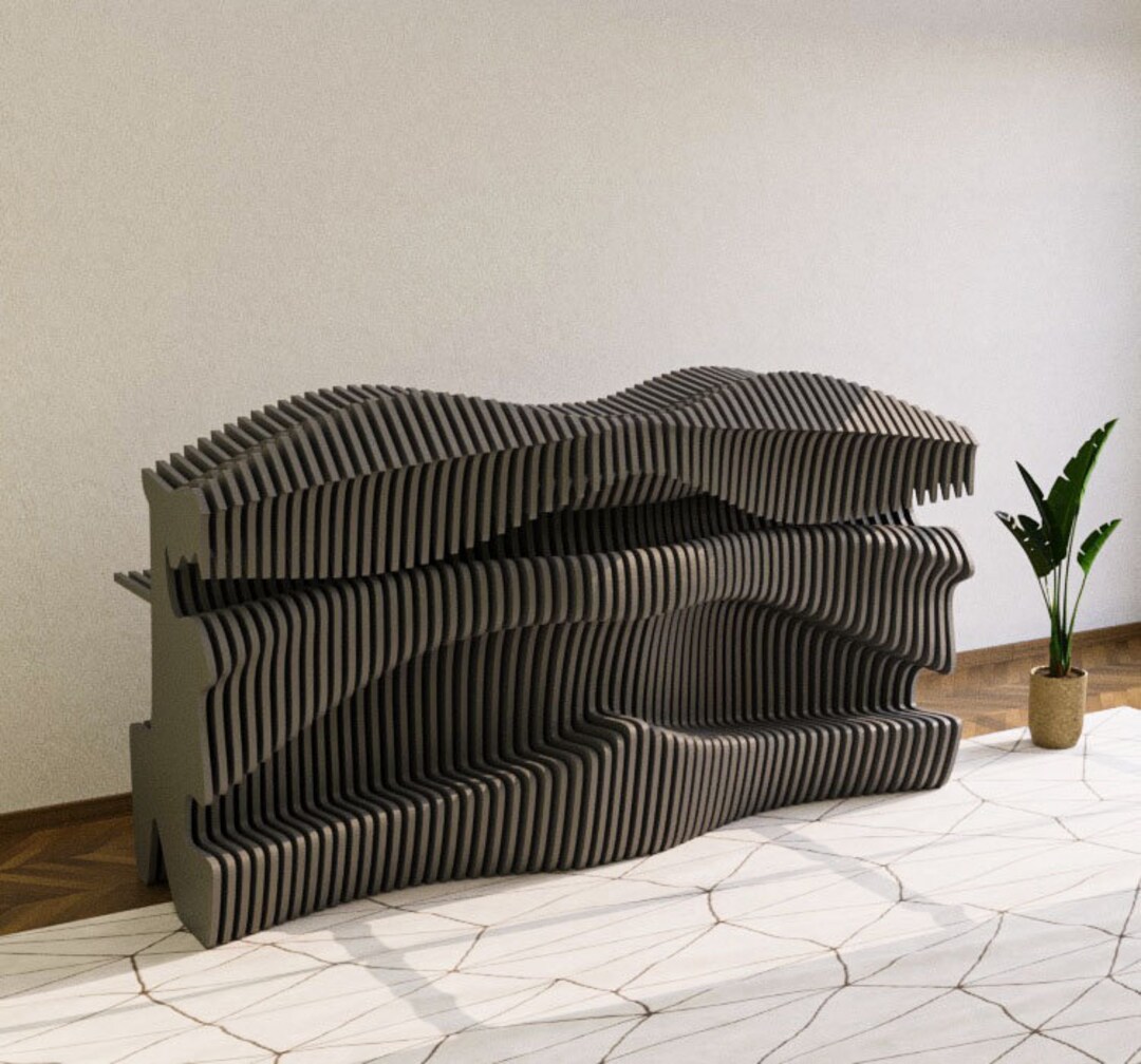Parametric Wood Reception Desk, Office Entry Desk, CNC Files for ...