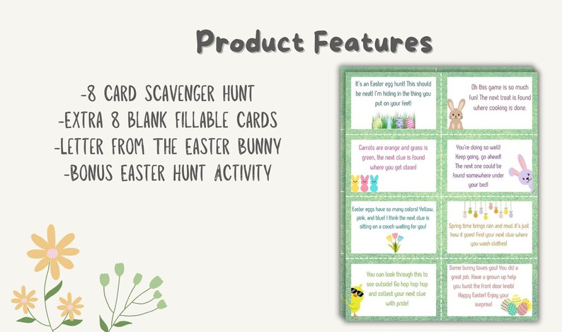 Easter Scavenger Hunt for Kids, Indoor Outdoor Bonus Activity, Easter ...