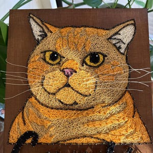 Custom Pet Portrait String Art | Personalised Dog & Cat Gift | Handcrafted Art | Unique Animal Decor
