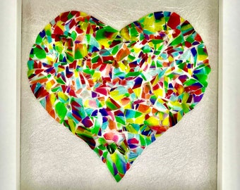 Smash Glass Wedding Heart